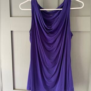 Purple Worthington Sleeveless Blouse Top